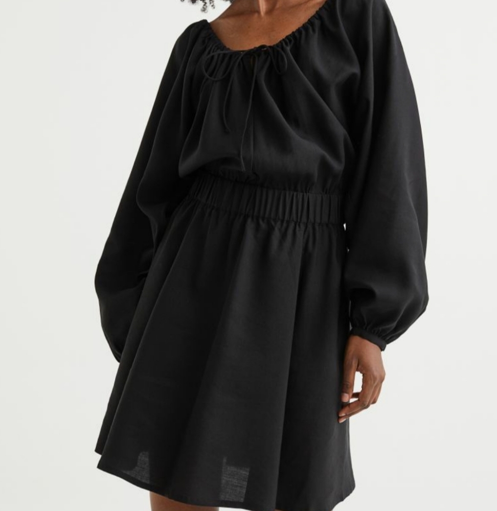 NWT H&M linen blend dress